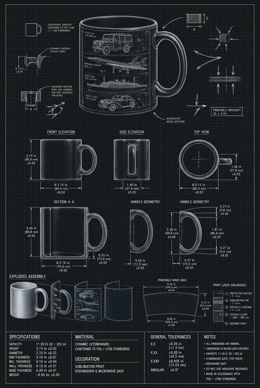Bloo Print Co. — Blueprint mug hero